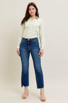 Judy Blue HW Dark Wash Kick Flare