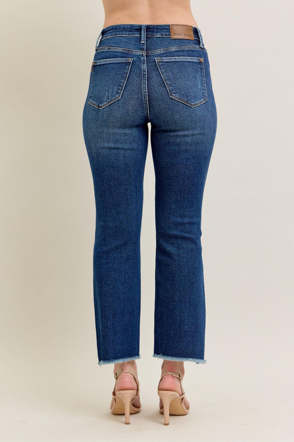 Judy Blue HW Dark Wash Kick Flare