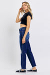 Judy Blue High Waist Rigid Magic Distressed Straight