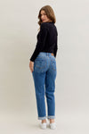 Judy Blue Mid Rise Boyfriend Classic Cuffed