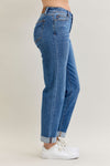 Judy Blue Mid Rise Boyfriend Classic Cuffed