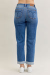 Judy Blue Mid Rise Boyfriend Classic Cuffed