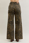 Judy Blue HW Retro Wide Leopard Print Jean