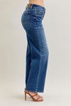 Judy Blue MR 90's Straight Front Patch Double Pocket