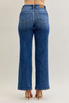 Judy Blue MR 90's Straight Front Patch Double Pocket