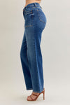 Judy Blue MR 90's Straight Front Patch Double Pocket