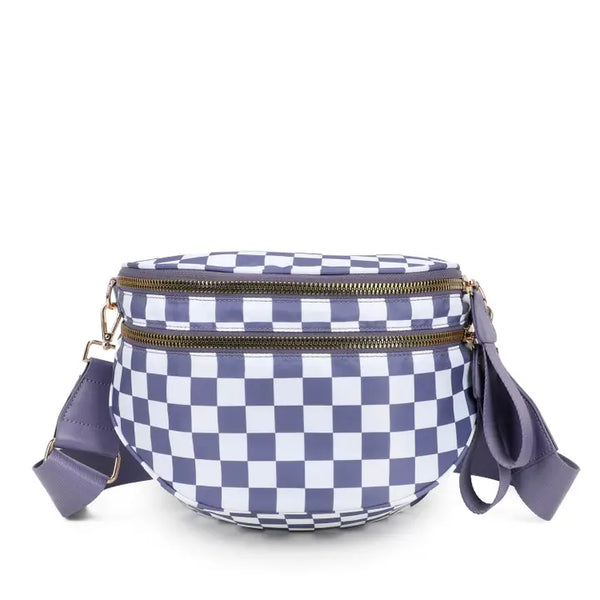 Paulina Nylon Waterproof Multi-Compartment 10" Crossbody Bag