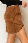 XMAS JULY Just Perfect Faux Suede Mini Skirt with Studs - 3 Colors
