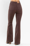 Judy Blue HW Tummy Control Garment Dyed Flare