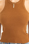 Stay Easy Ribbed Sweater Tank Top - 4 Colors