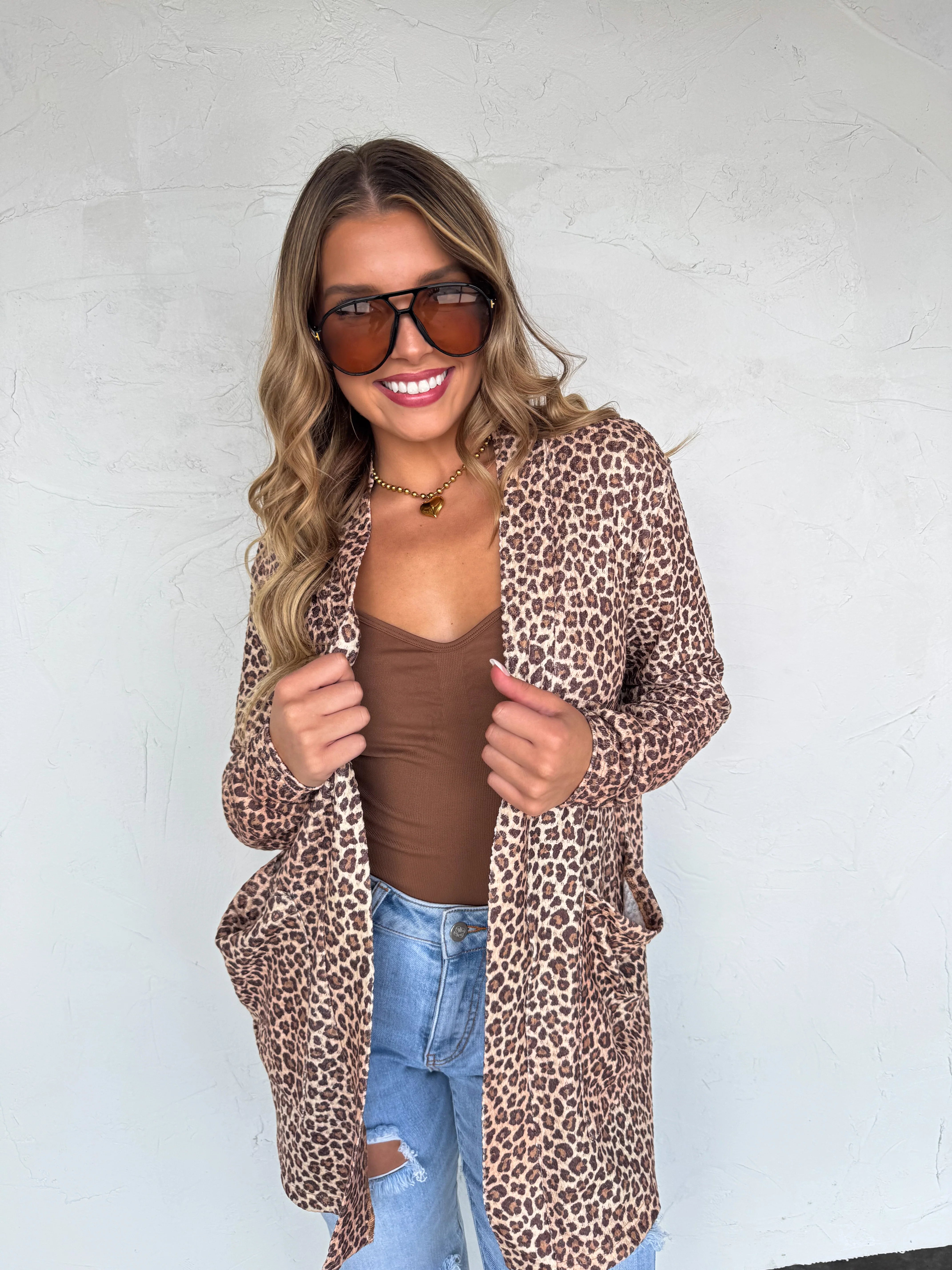 **PREORDER** Camo & Cheetah Print Lola Cardigan ARRIVES MID OCTOBER