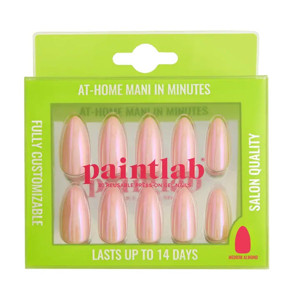 Paint Lab Cotton Candy Chrome Press-On Nails