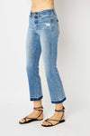 SALE Judy Blue MR Release Hem Cropped Bootcut