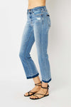 SALE Judy Blue MR Release Hem Cropped Bootcut