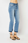 SALE Judy Blue MR Release Hem Cropped Bootcut
