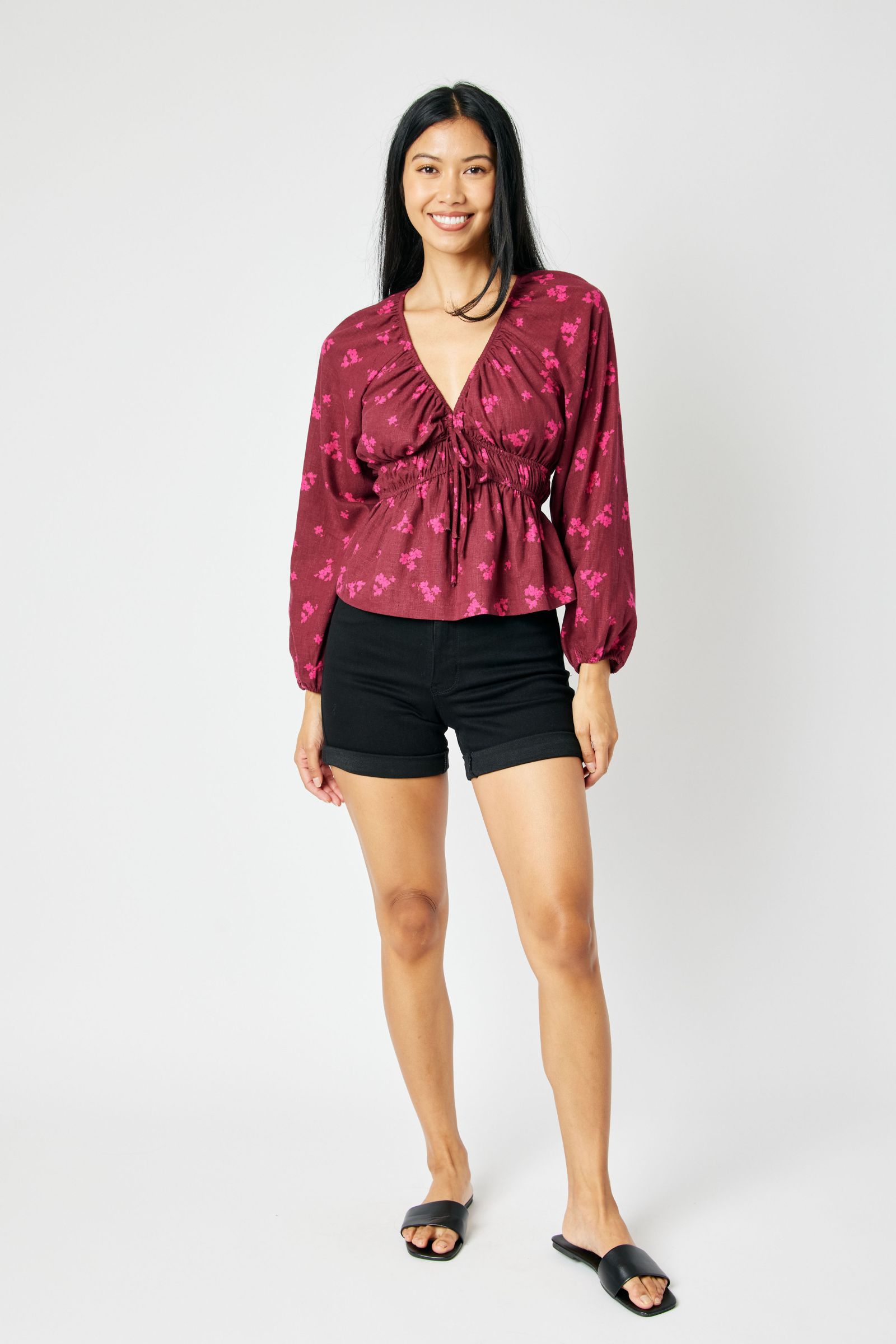 Judy Blue Hi Waist Tummy Control Cuffed Shorts