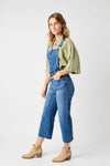 Judy Blue Hi Waist Crop Wide Overall