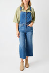 Judy Blue Hi Waist Crop Wide Overall