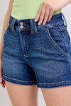 Judy Blue HW Double Button Waistband Shorts