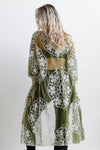 Contrast Mesh Cotton Lace Kimono - 5 Colors!