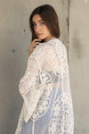 Contrast Mesh Cotton Lace Kimono - 5 Colors!