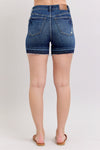Judy Blue HW Tummy Control Destroy Release Hem Shorts