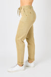 SALE Judy Blue High Waist Khaki Garment Dyed Cuffed Jogger