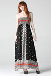 Strapless Maxi Dress with Smocked Bodice