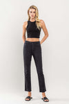 SALE Vervet High Rise Hidden Button Up Ankle Straight Jean