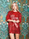Merry sequin t-shirt dress