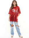Merry sequin t-shirt dress