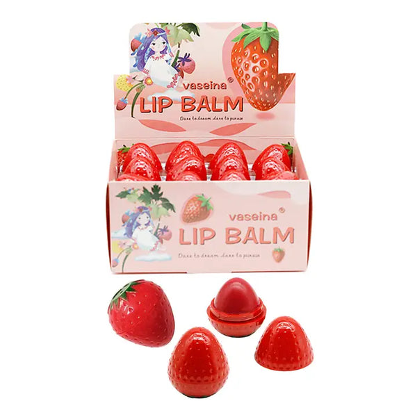 Strawberry Soft Touch Round Lip Balm