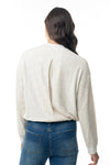 Long Sleeve Metallic Lurex Knit Cropped Jacket - 2 Colors