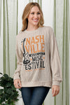SALE Ribbed Nashville Graphic Sweatshirt