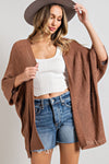 Dolman Short Sleeve Cardigan - 4 Colors