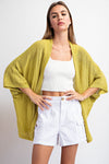 Dolman Short Sleeve Cardigan - 4 Colors