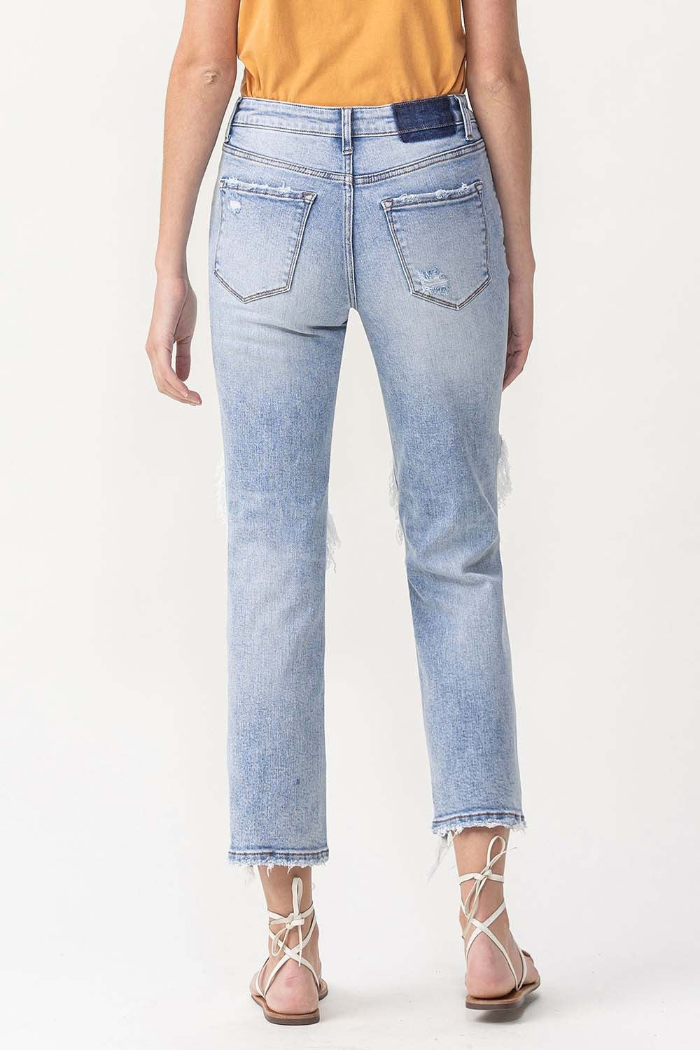 Lovervet High Rise Crop Straight Jeans