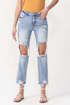 Lovervet High Rise Crop Straight Jeans