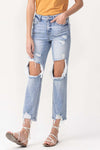 Lovervet High Rise Crop Straight Jeans