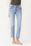 SALE Lovervet by Vervet Mid Rise slim Straight Jeans - Curvy Size
