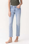SALE Lovervet by Vervet Mid Rise slim Straight Jeans - Curvy Size