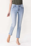 SALE Lovervet by Vervet Mid Rise slim Straight Jeans - Curvy Size