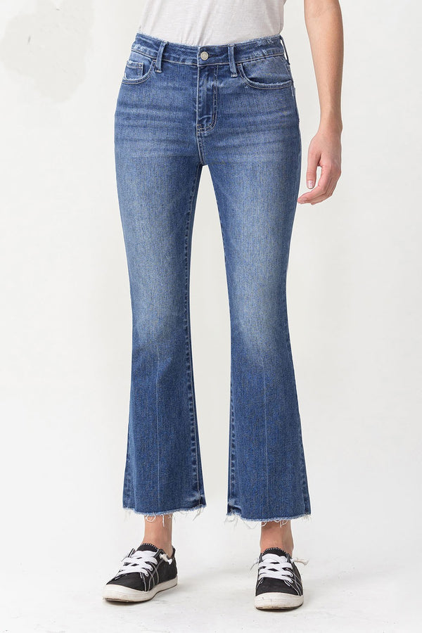 Vervet High Rise Kick Flare Jean