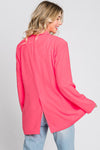 GeeGee Neon Color One-Button Blazer - Curvy Size