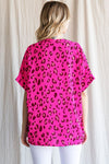 Leopard Print Boxy Top - Curvy Size