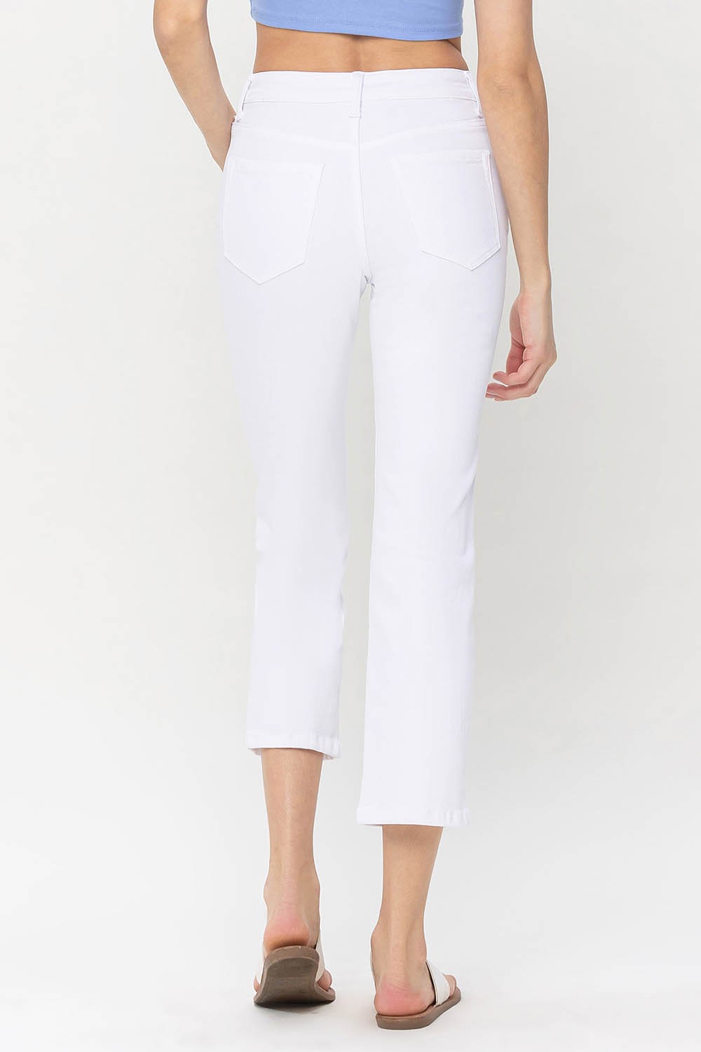 Vervet High Rise Crop Straight Jeans