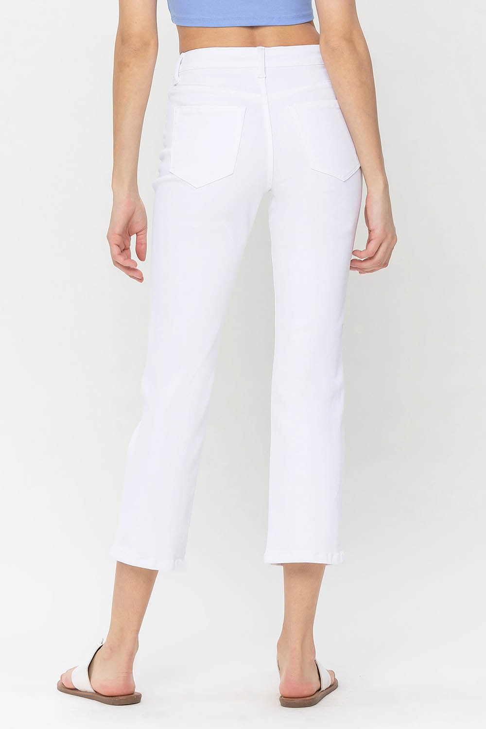 Vervet High Rise Crop Straight Jeans