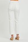 Risen High Rise Tummy Control Button Down Ankle Straight Pants