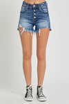 Risen High Rise Button Down Shorts