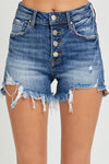 Risen High Rise Button Down Shorts